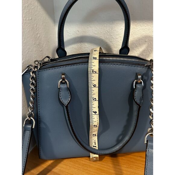 Michael Kors Ellis Small Convertible Leather Shoulder Bag, Denim Blue NWT - Picture 8 of 9